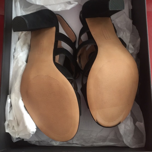 Steve Madden black suede platform sandals size 8 - Picture 7 of 8